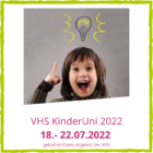 Die VHS KinderUni in neuer Auflage 2022