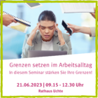 Seminar: Grenzen setzen im Arbeitsalltag