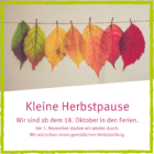 Herbstpause in der KoStelle